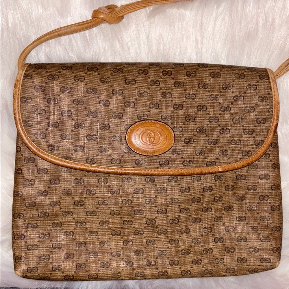 Vintage micro GG monogram crossbody